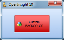 Button with red BACKCOLOR