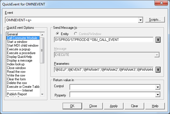 Commuter Module QuickEvent