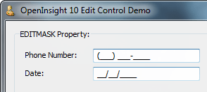 EDITMASK example