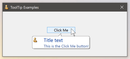 Tooltip with center-style
