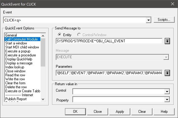 v9 Commuter Module Quick Event